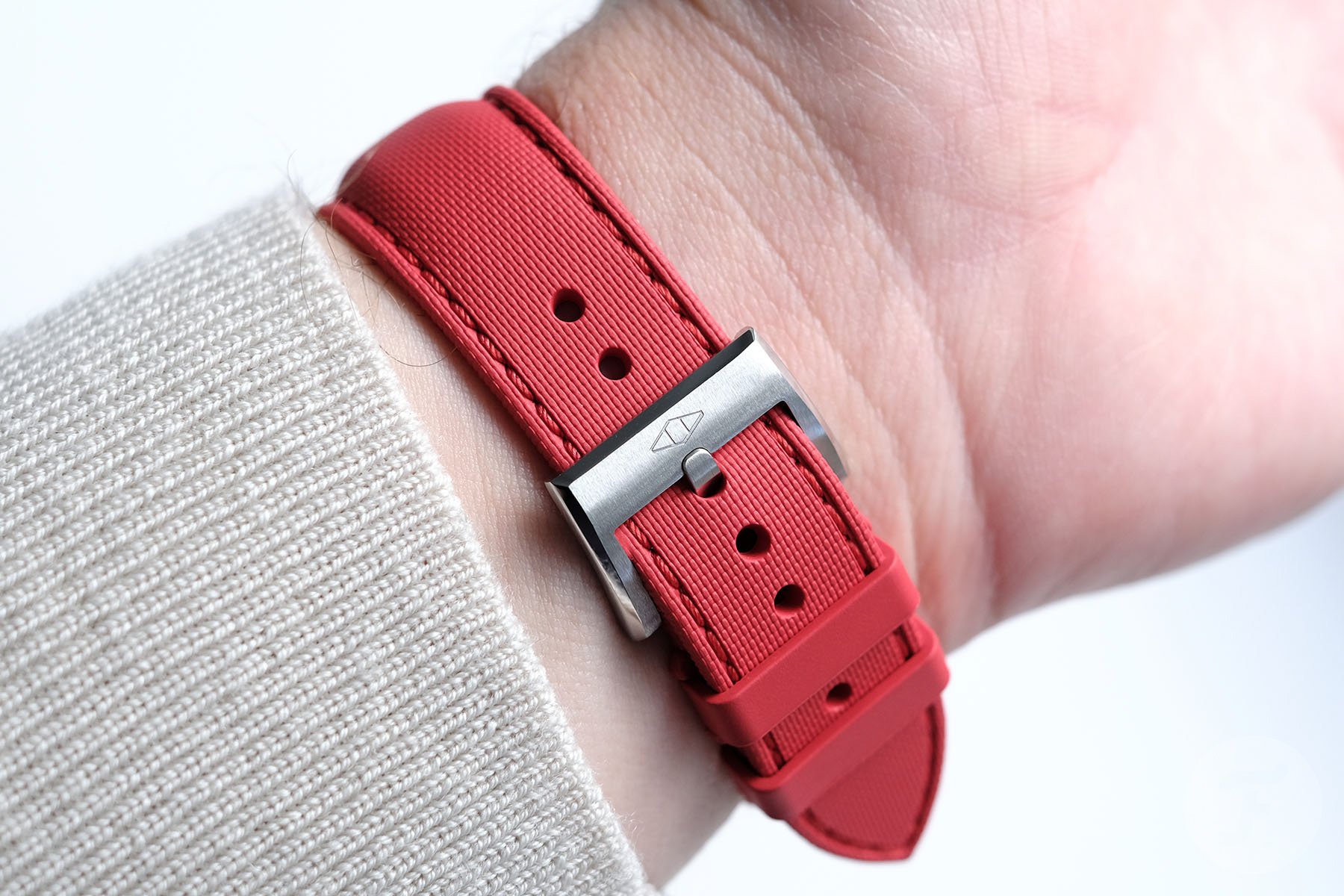 Artem Straps Classic Hydroflex V2 Blood Moon strap on wrist buckle