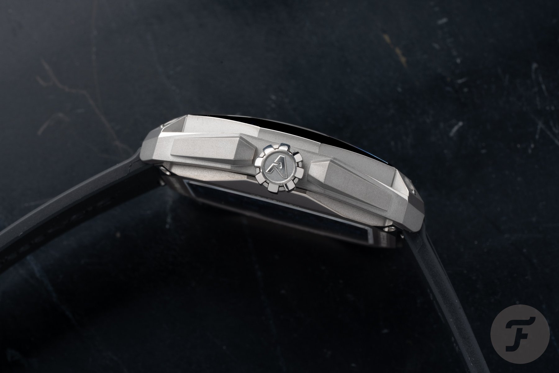 CIGA Design Hunter Tourbillon profile view, crown side