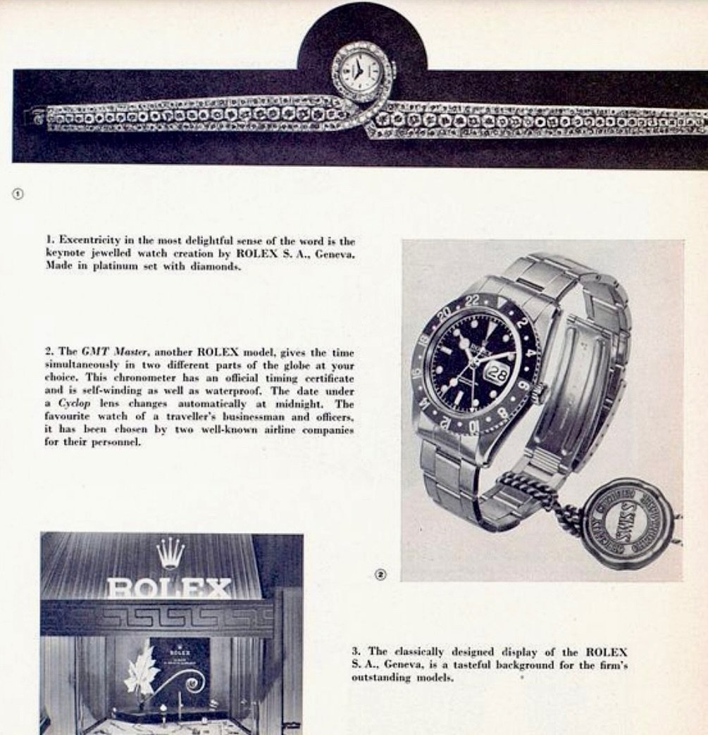 Rolex GMT-Master 6542 in Europa Star Asia, Issue #42, 1957