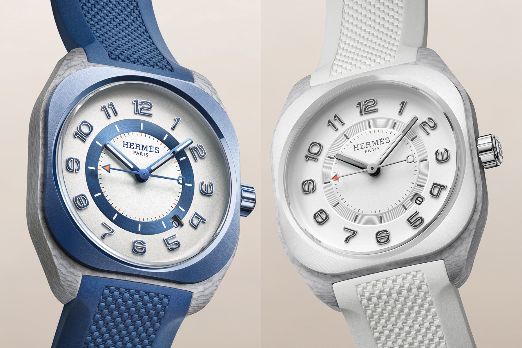 Hermès H08 Blanc Chantilly and Bleu de Malte
