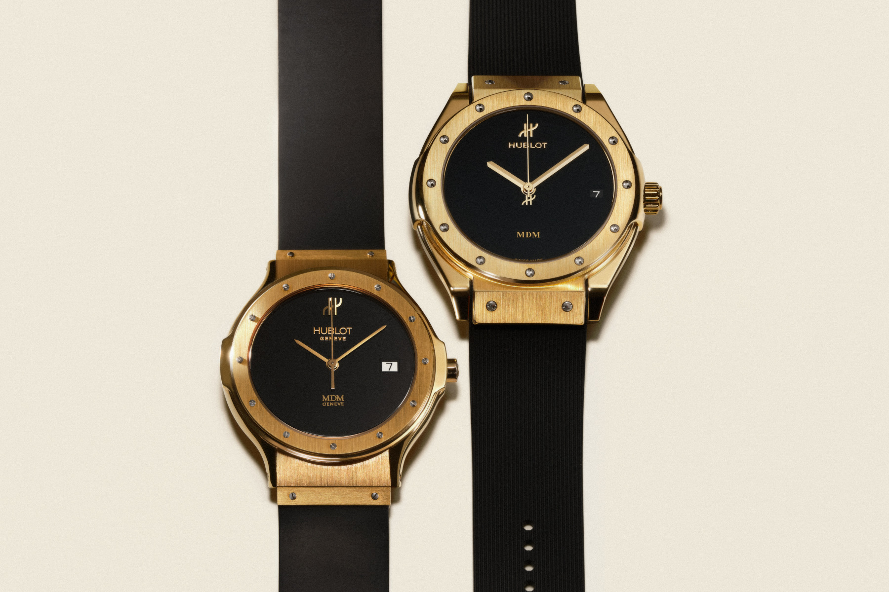 Original MGM Hublot and the Hublot Classic Fusion Tributo side by side