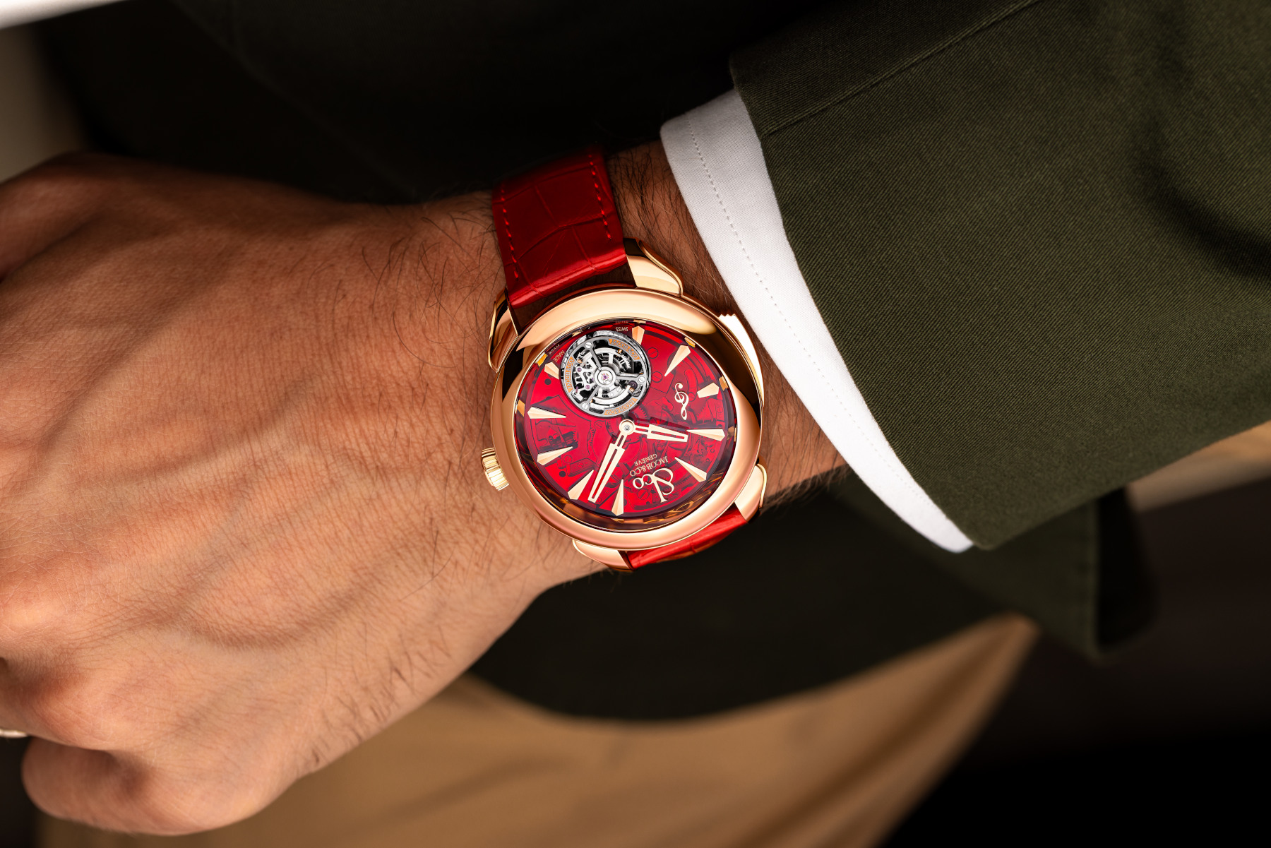 Jacob & Co. Palatial Flying Tourbillon Minute Repeater wristshot