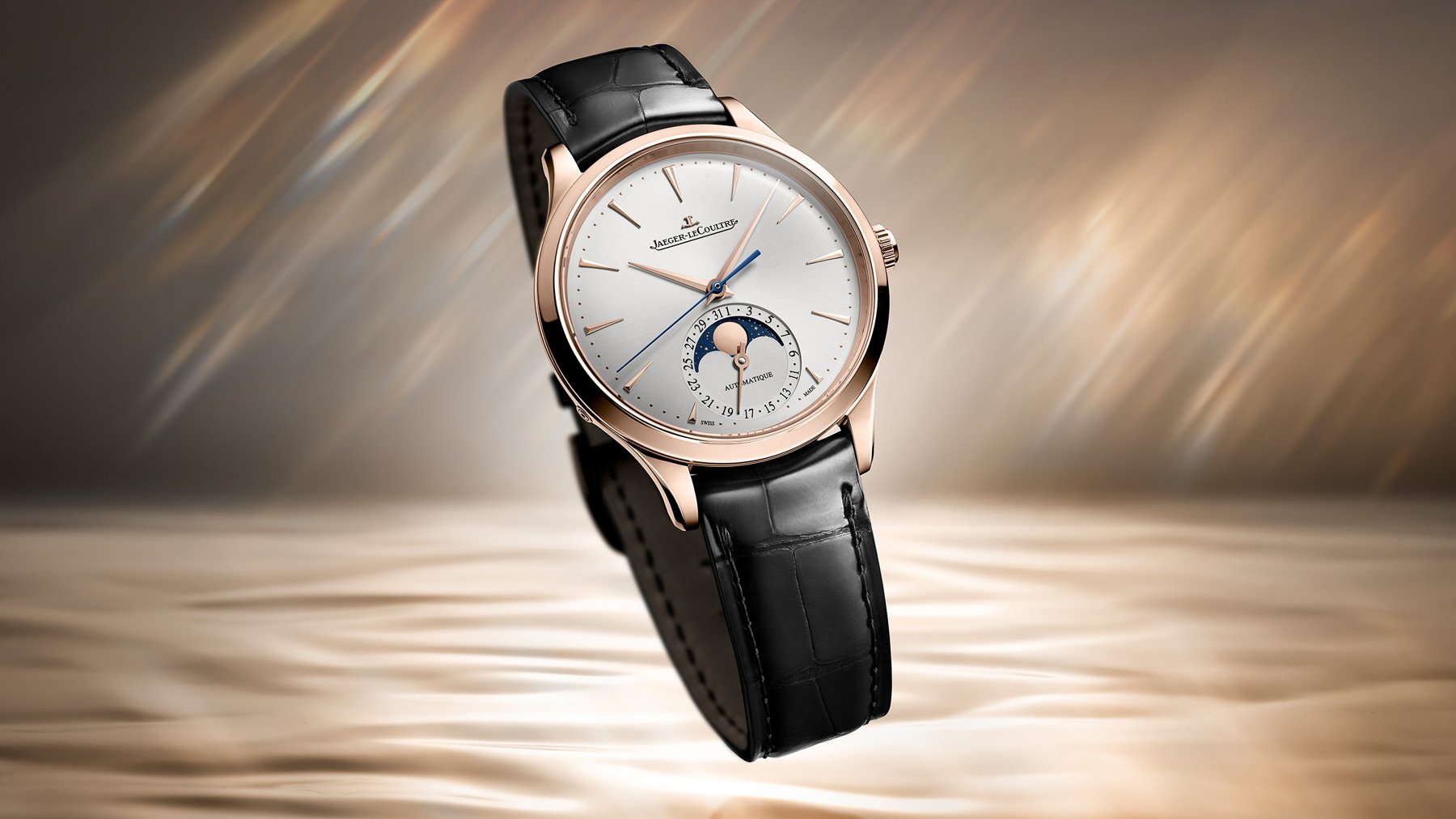 The Jaeger-LeCoultre Master Ultra Thin Moon 36mm Returns In A Classy Pink Gold Case