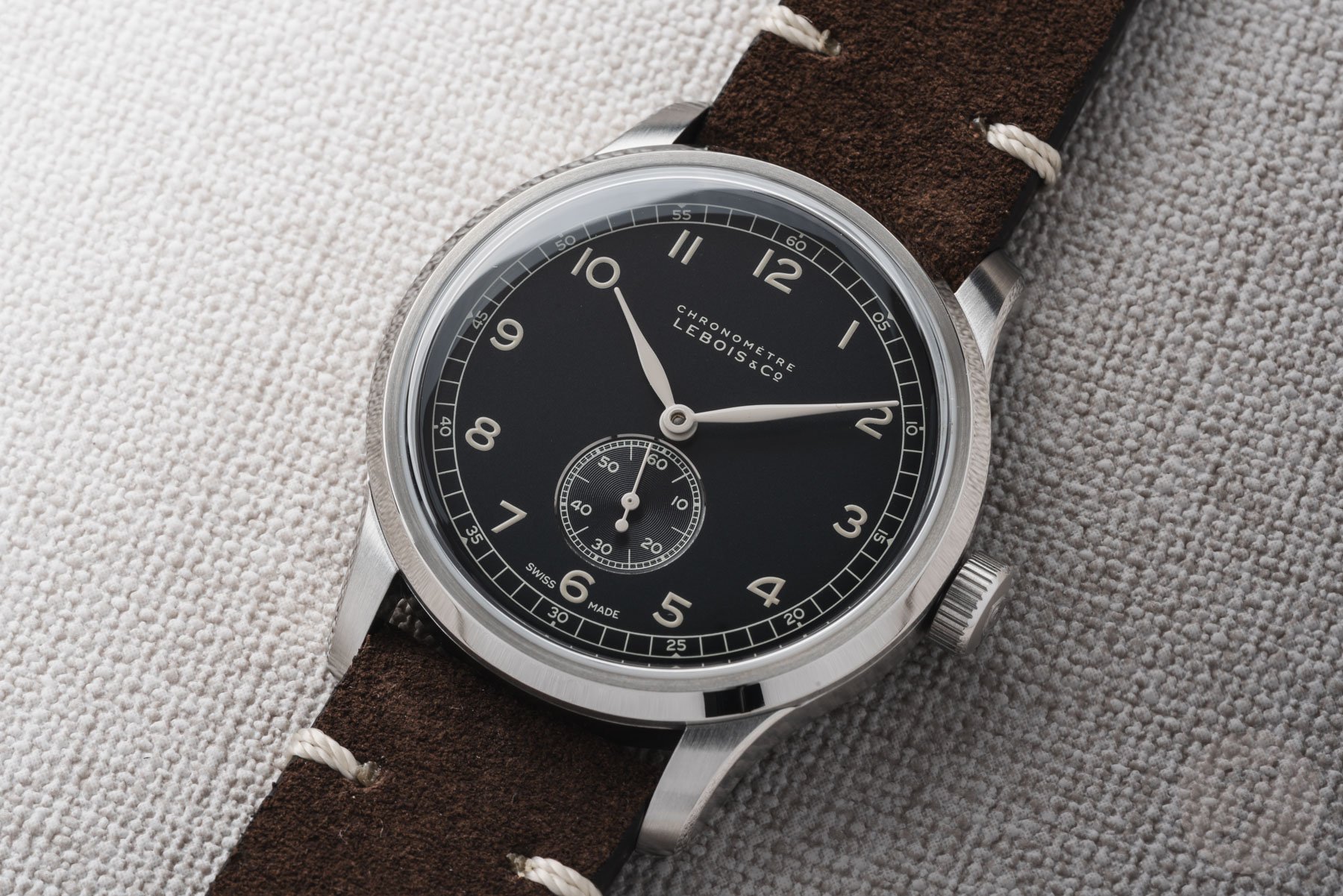 Lebois & Co Heritage Small Seconds Numeral flat-lay