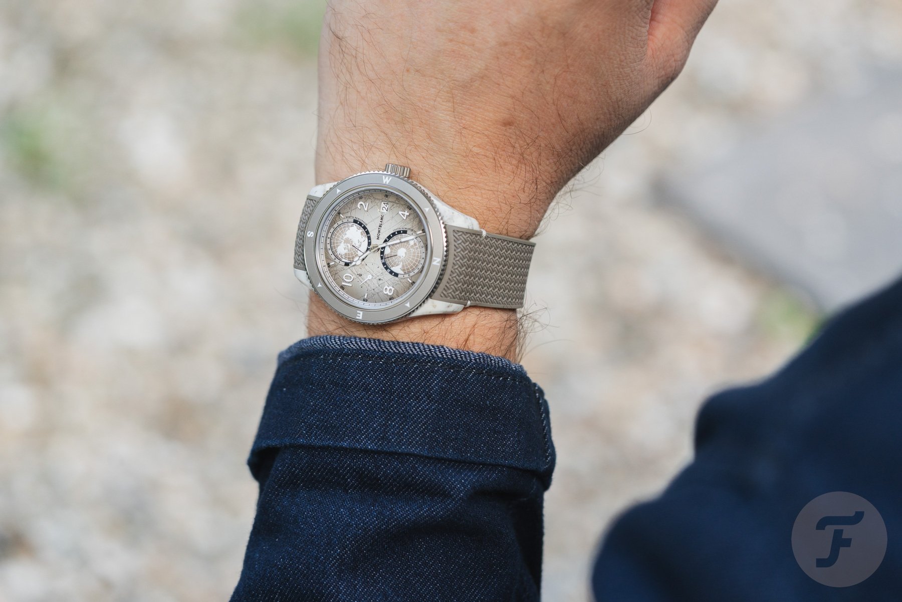 Wristshot of the Montblanc Geosphere 0 Oxygen Mount Elbrouz LE 829