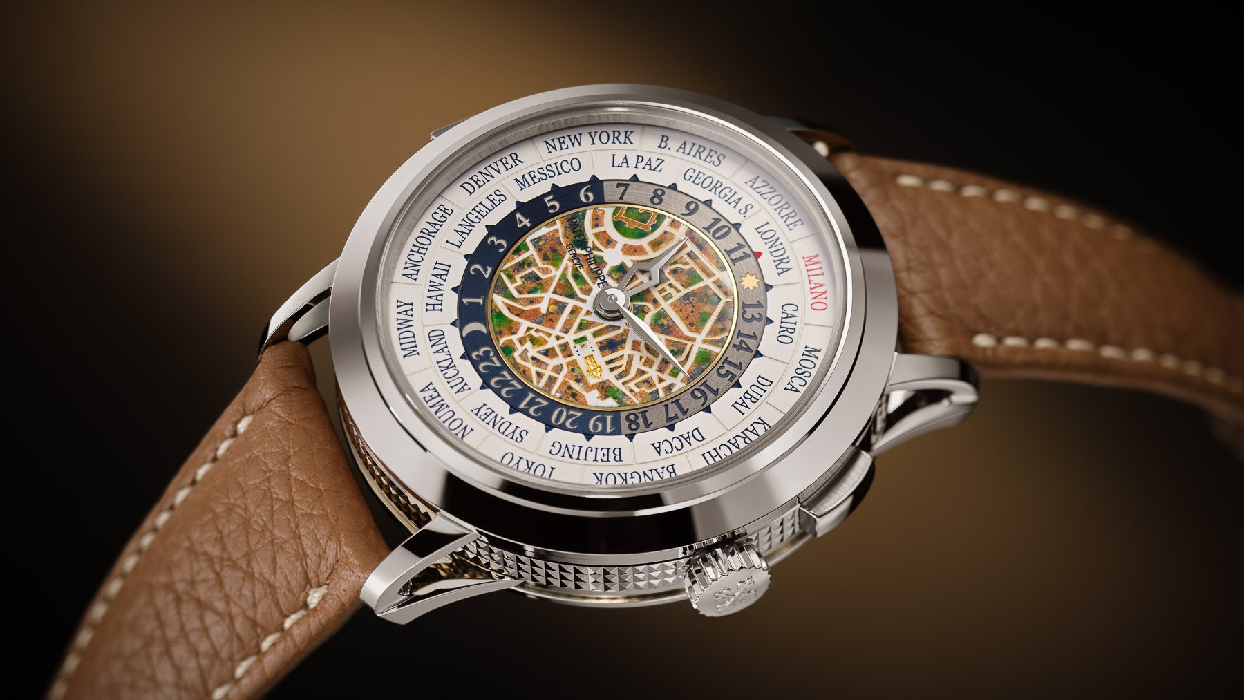 Patek Philippe World Time Minute Repeater ref. 5531G-012 Milano 2026 Limited Edition diagonal view