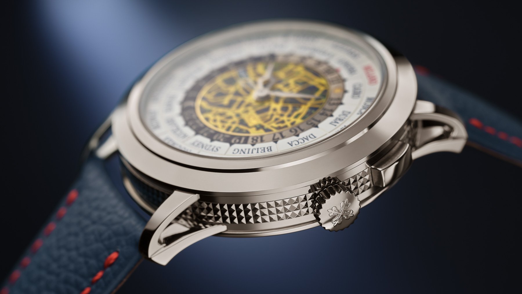 Patek Philippe World Time Minute Repeater Reference 5531G-013 Milano 2026 Limited Edition case profile, crown side