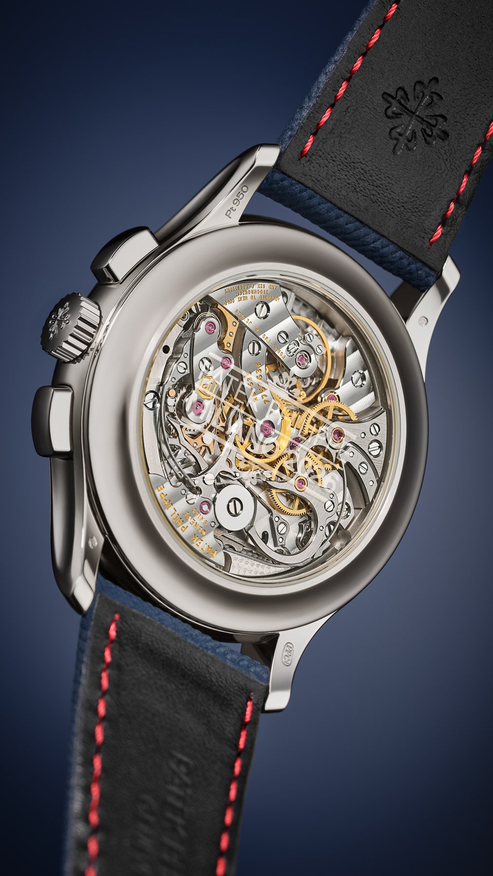 Patek Philippe Instantaneous Perpetual Calendar Chronograph ref. 5978P-010 case back and movement