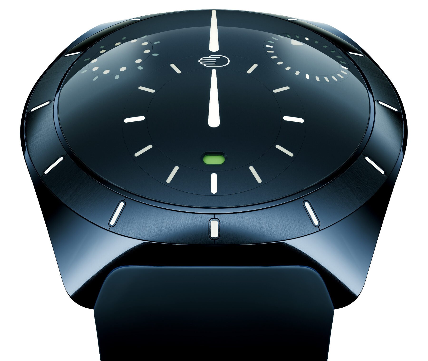 Ressence Type 10 Dark Night tilted, head on