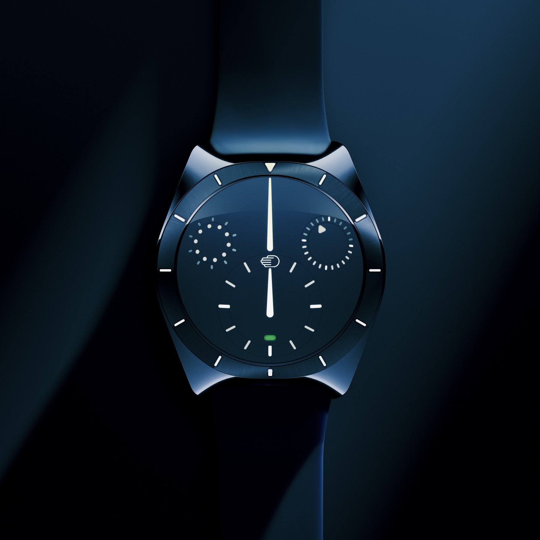Ressence Type 10 Dark Night head on