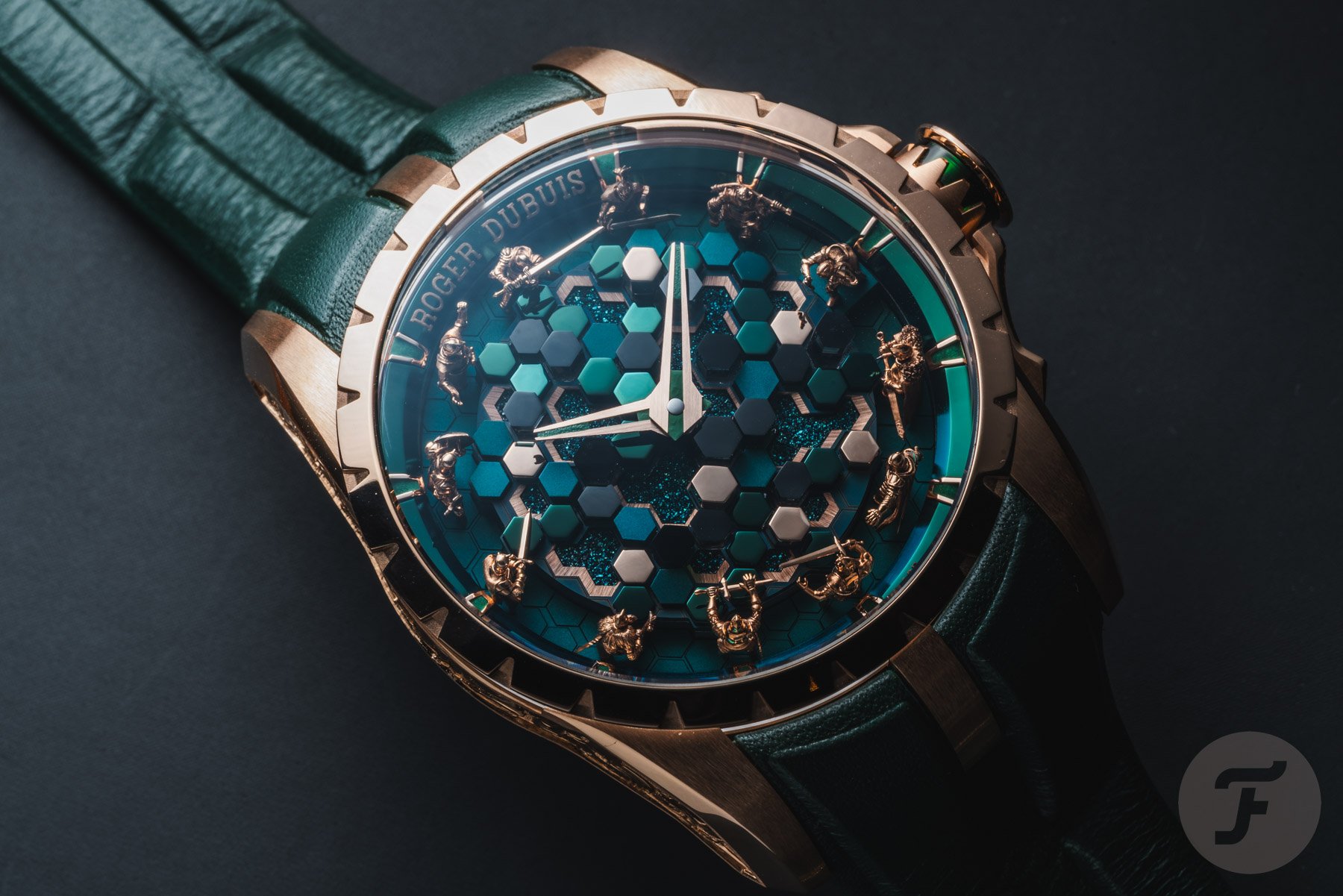 Flatlay of the Roger Dubuis Excalibur Knights Of The Round Table, The Metamorph Merlin