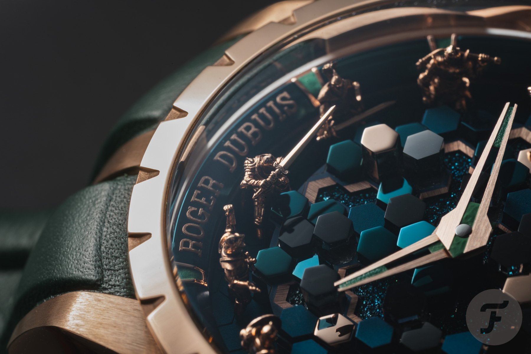 Dial of the Roger Dubuis Excalibur Knights Of The Round Table, The Metamorph Merlin