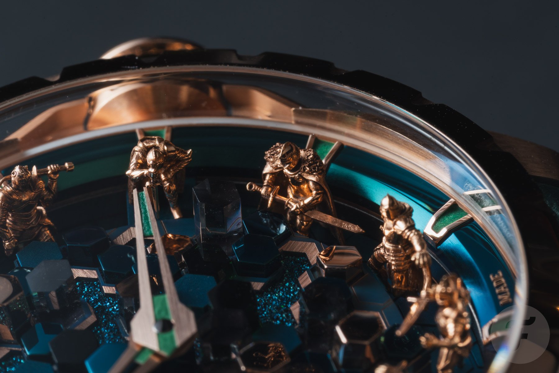 Dial of the Roger Dubuis Excalibur Knights Of The Round Table, The Metamorph Merlin