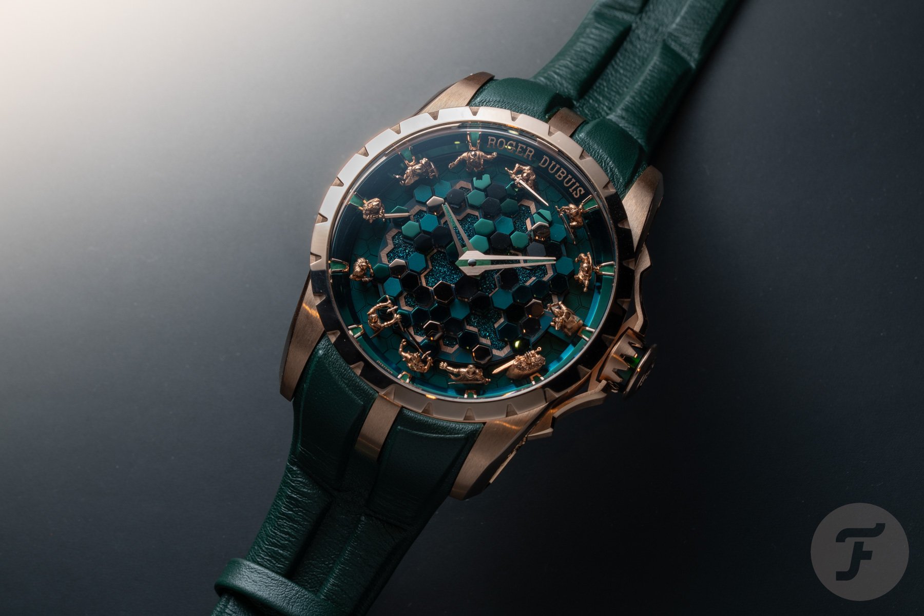 Flatlay of the Roger Dubuis Excalibur Knights Of The Round Table, The Metamorph Merlin