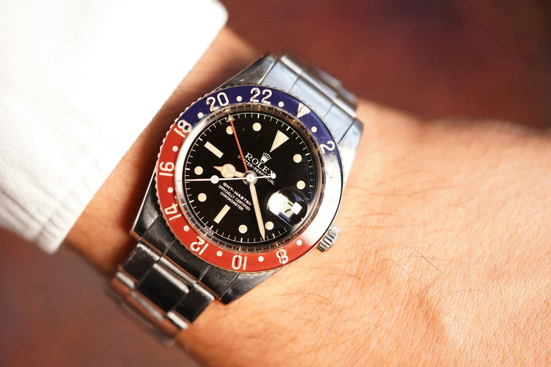 Rolex GMT-Master 6542 wrist shot Wind Vintage