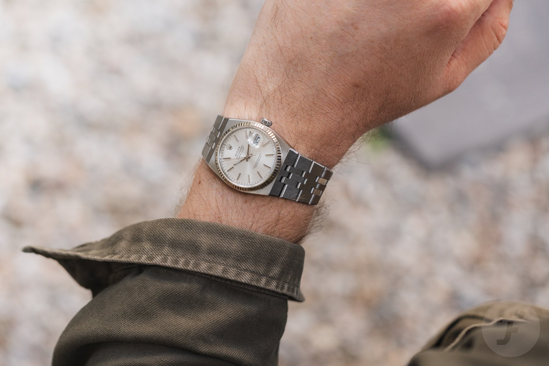 Rolex Oysterquartz Datejust ref. 17000 on wrist