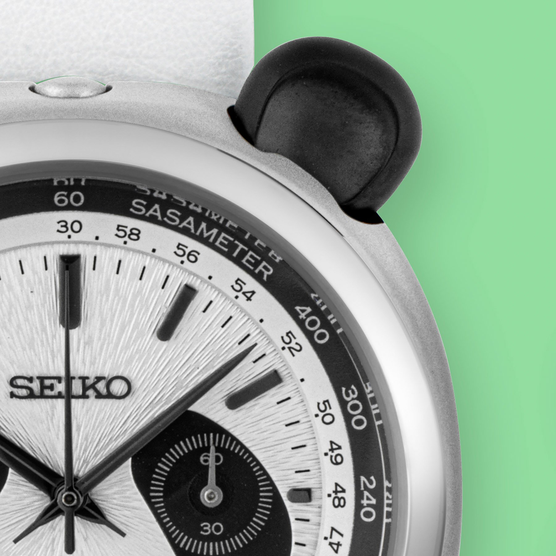 Seiko Power Design Project Collection 2 "Pandagraph" HHK001 dial and pusher detail