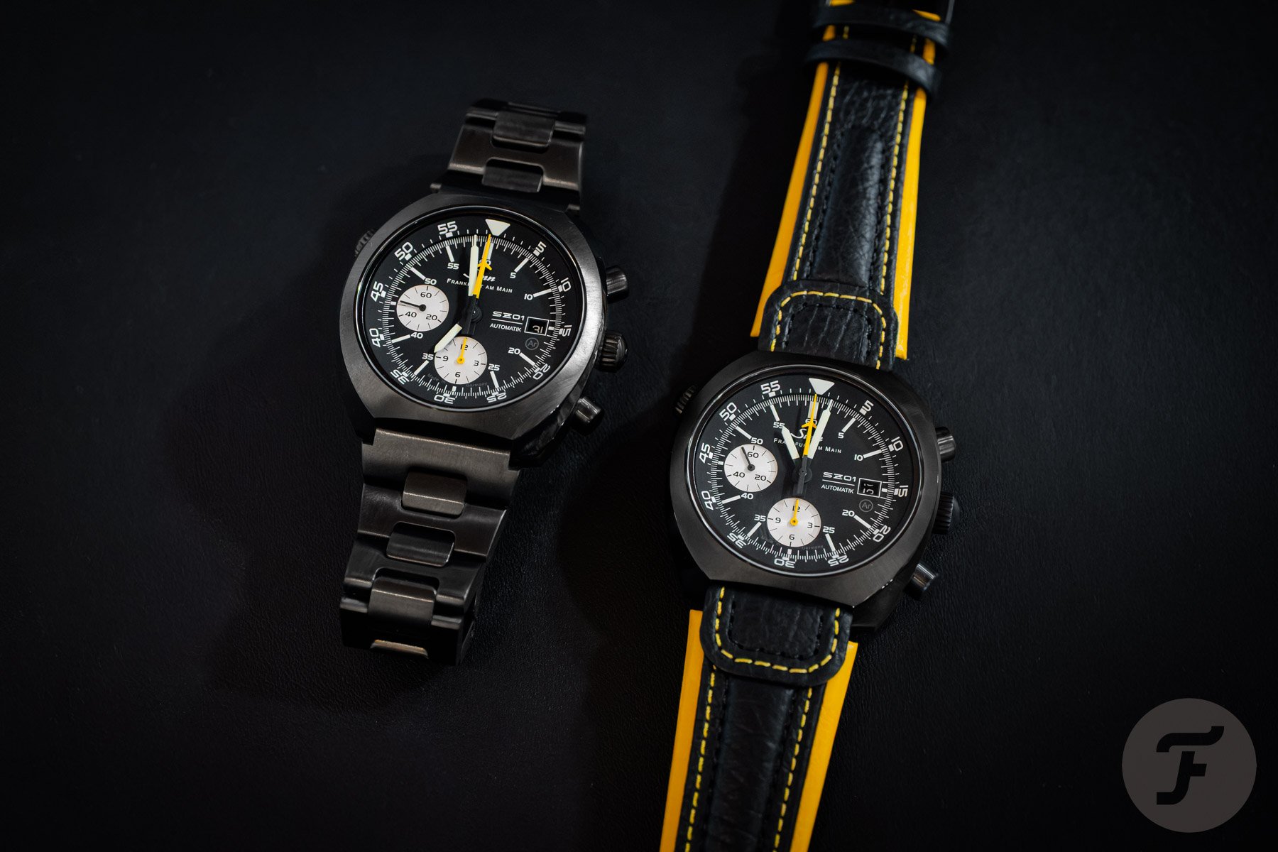 Sinn 140 A S Anniversary Chronographs on strap and bracelet