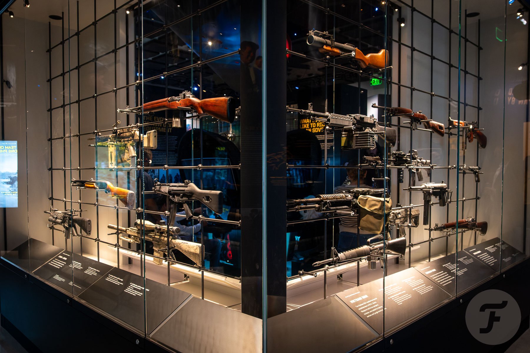rifles on display at Navy Seal Museum San Diego