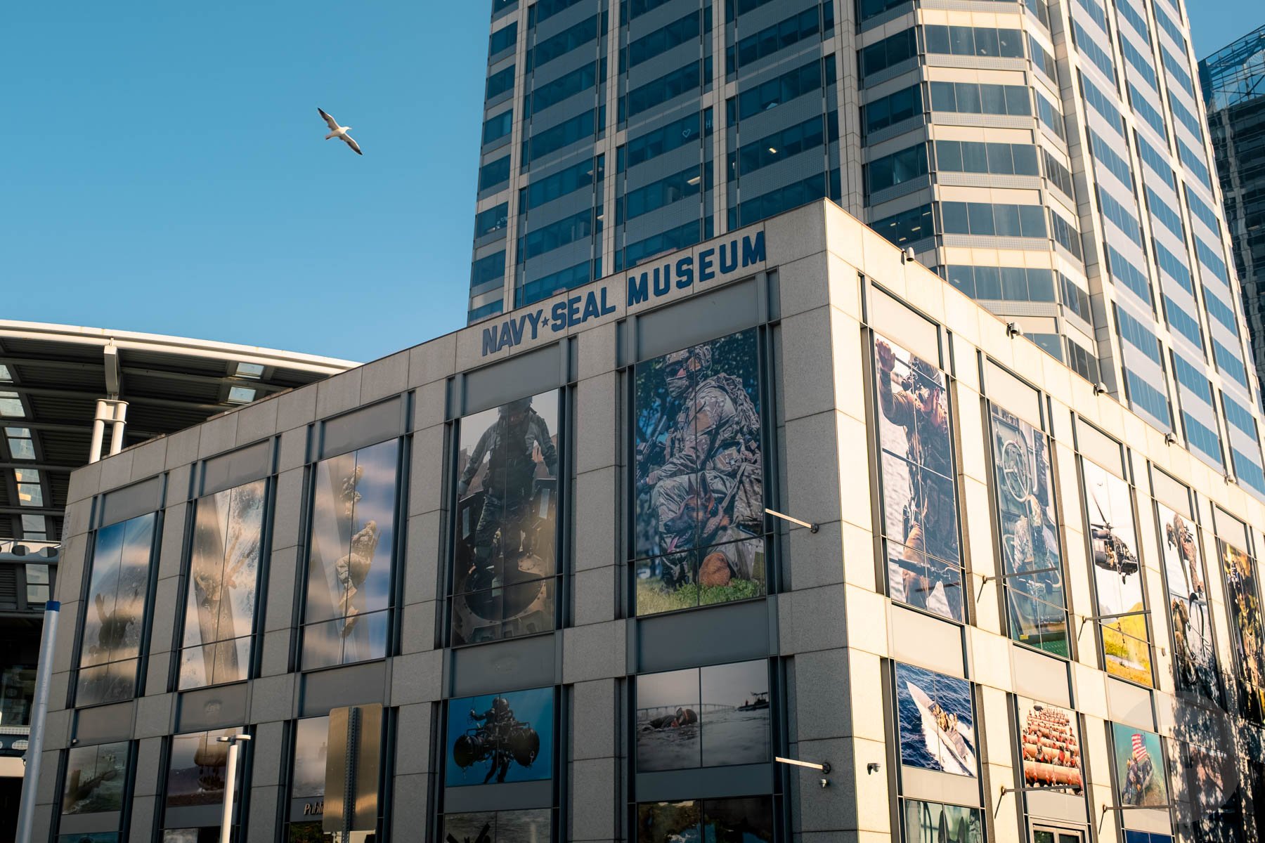 outside of Navy Seal Museum San Diego