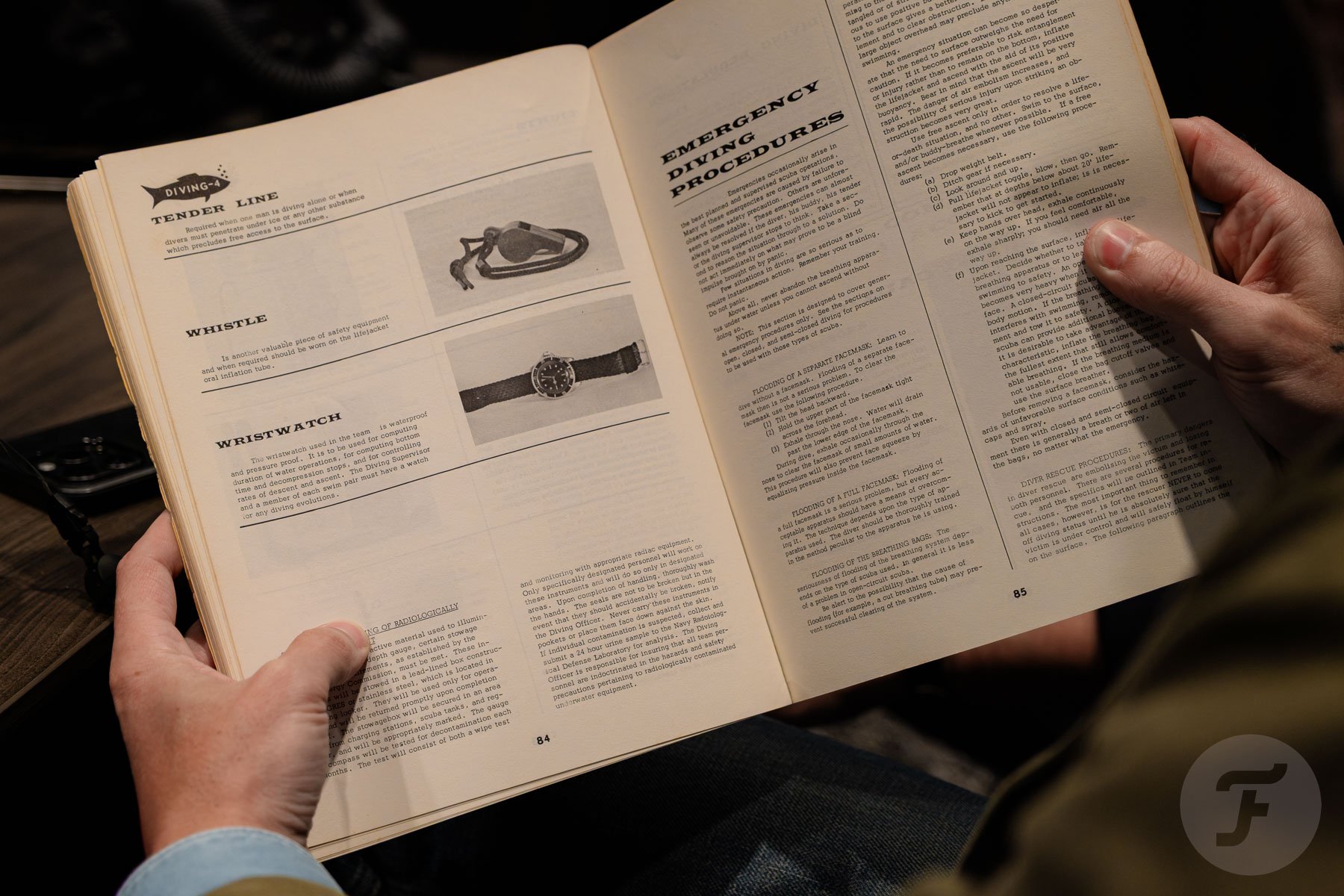Navy SEAL manual depicting Tudor Submariner