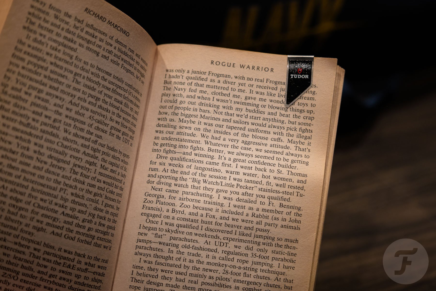 mention of Tudor watch in Rogue Warrior