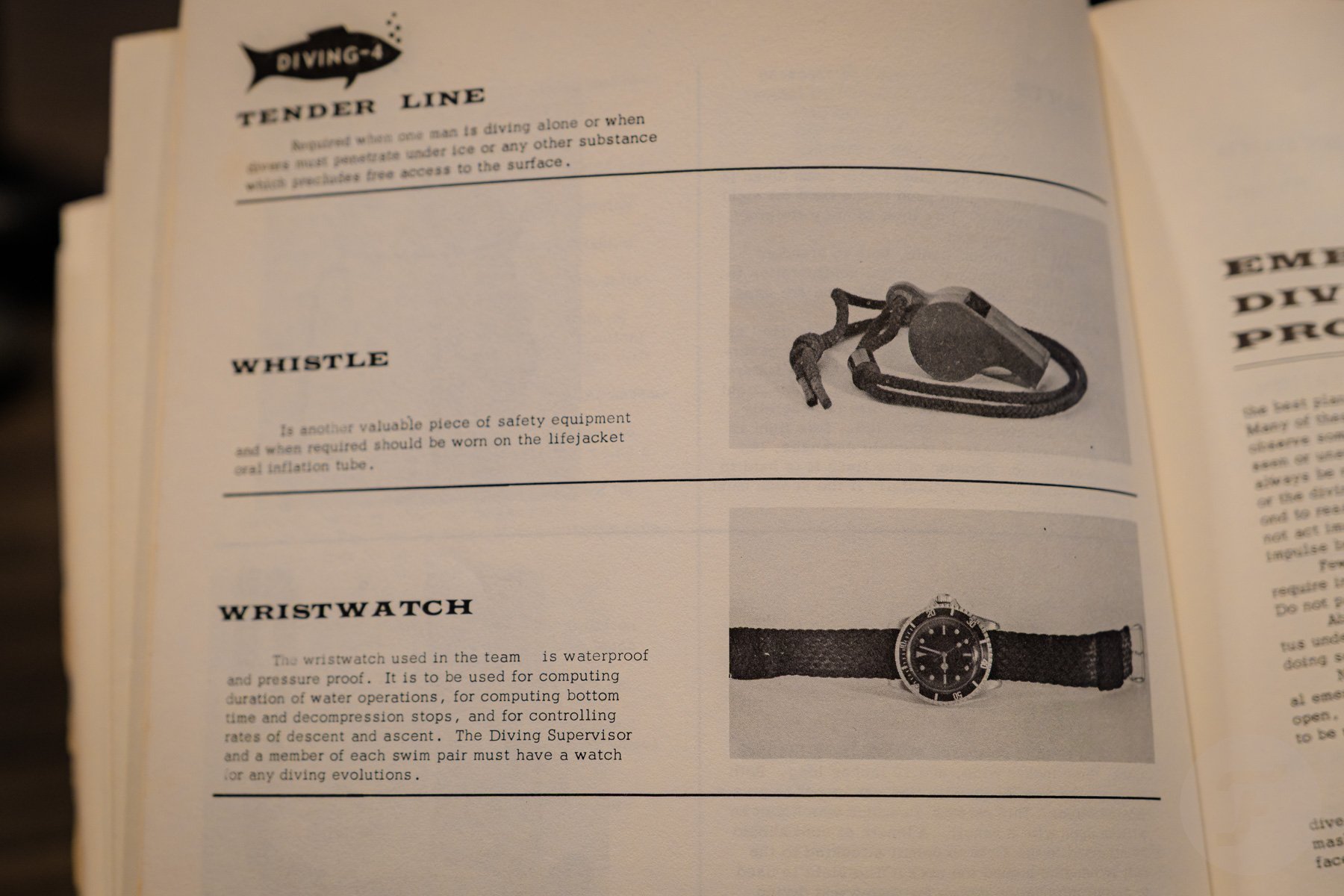 Navy Seal manual depicting Tudor Submariner