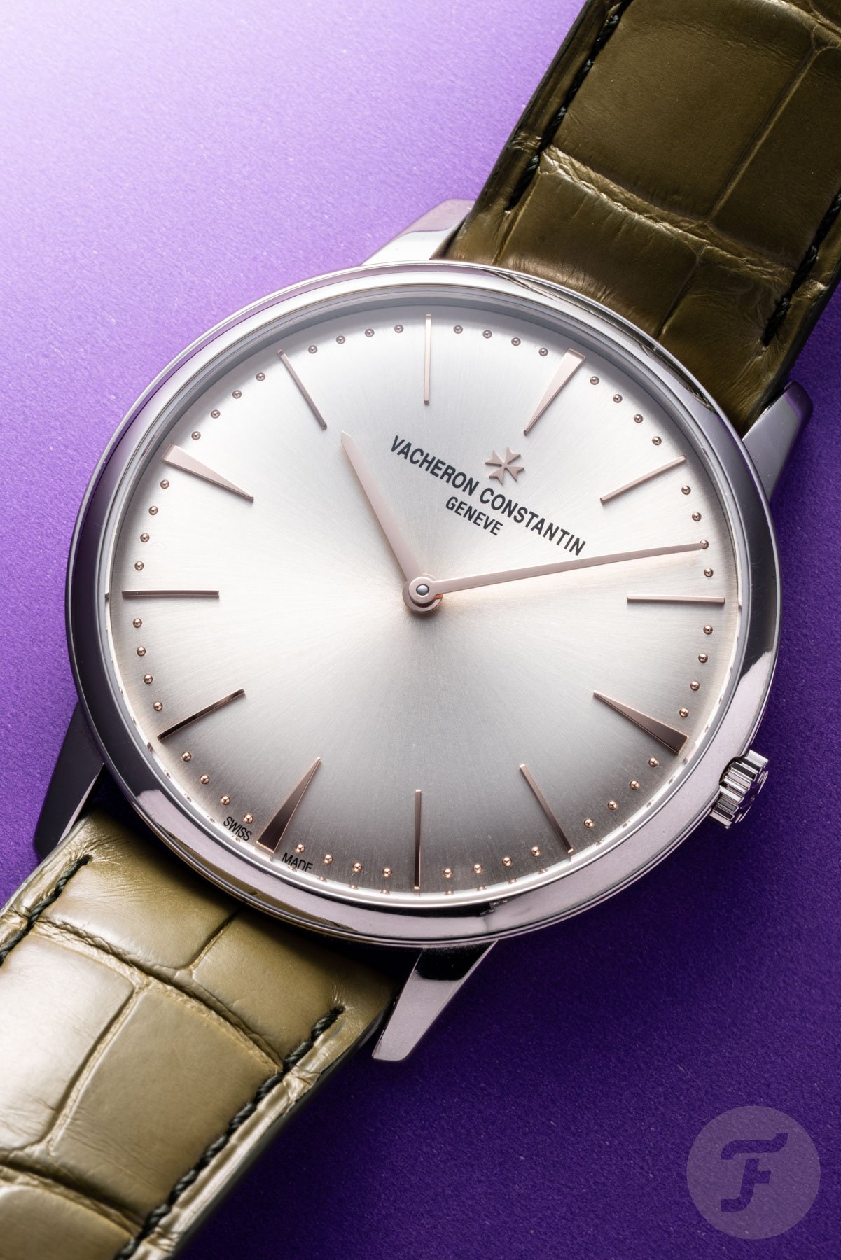 Vacheron Constantin Patrimony Manual-Winding ref. 1410U/000G-H017 flat-lay, close up