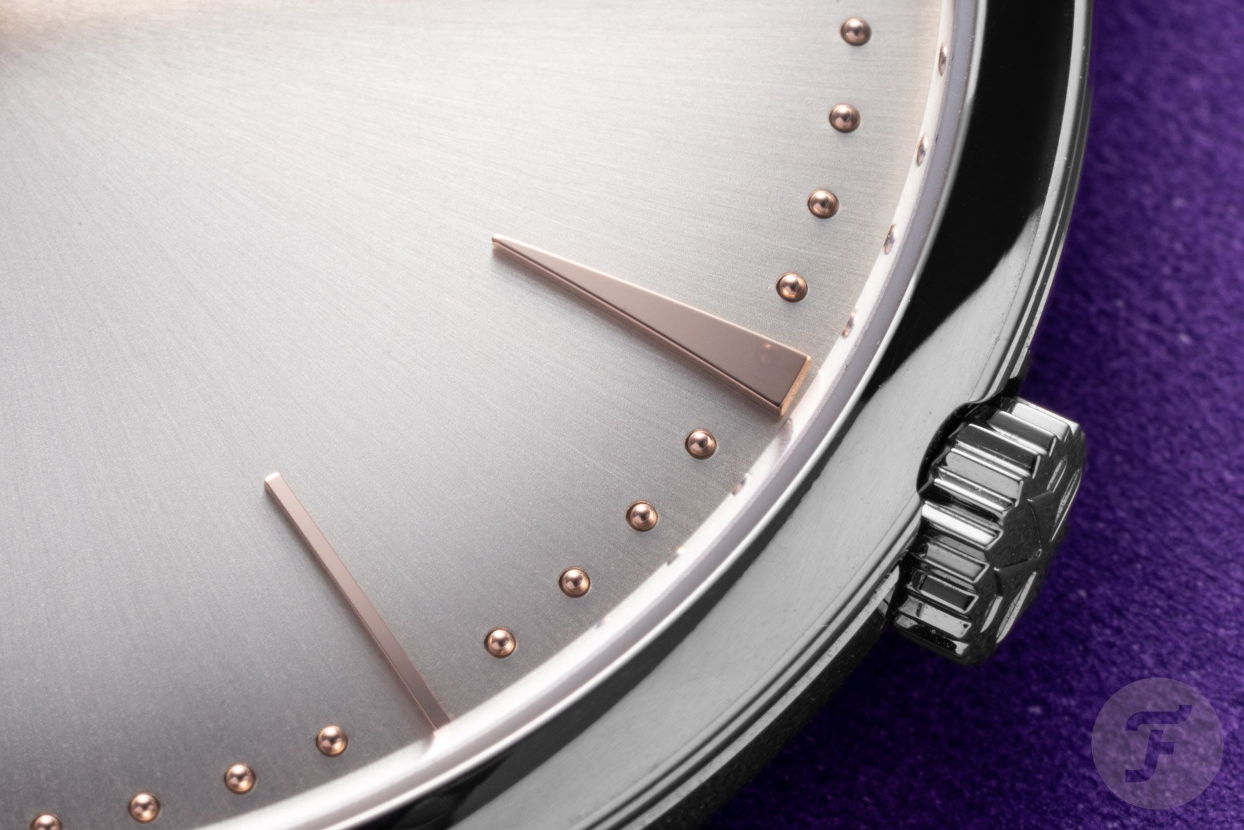 Dial close-up of the Vacheron Constantin Patrimony Manual-Winding ref. 1410U/000G-H017