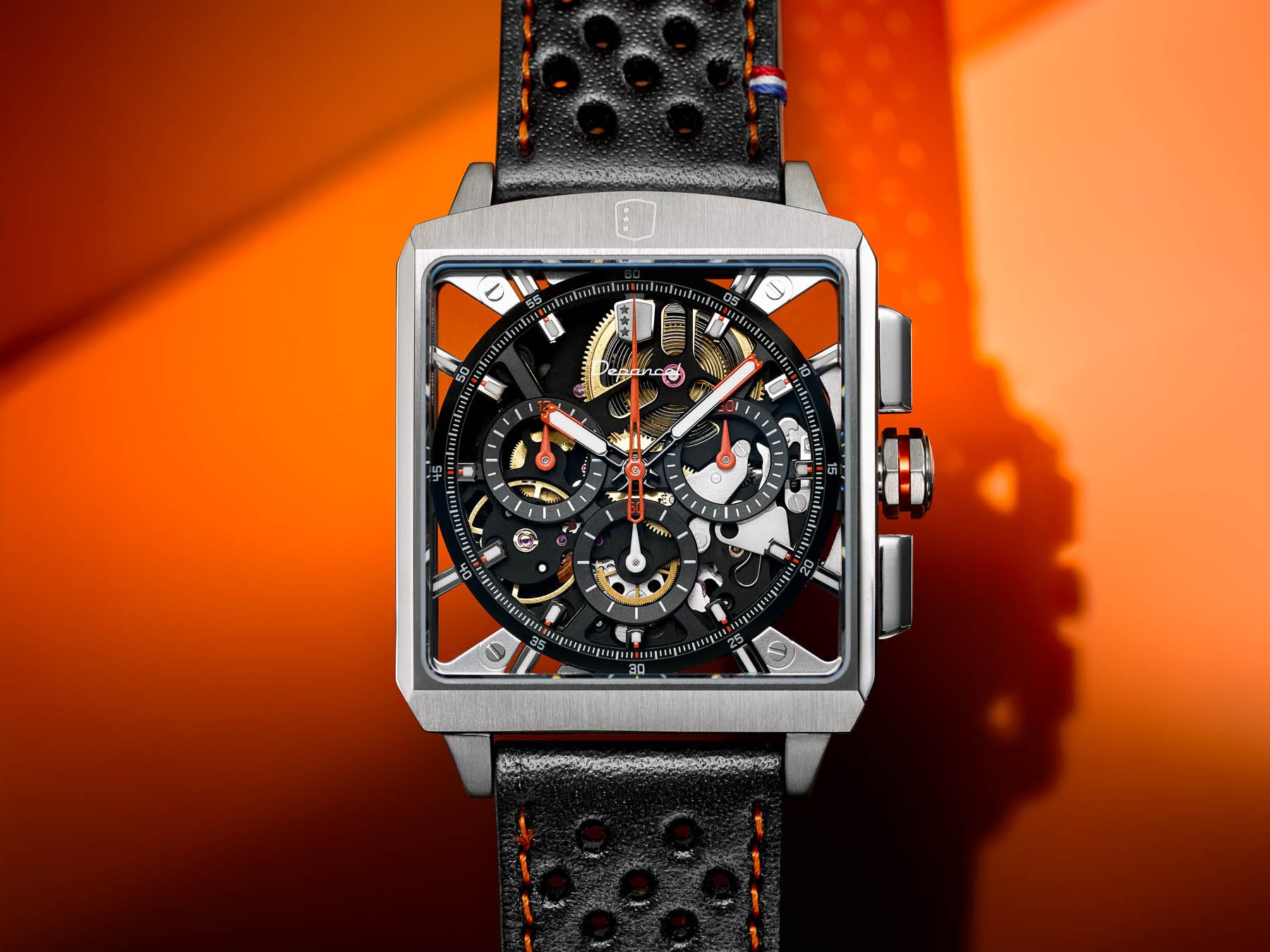 Depancel Serie-R Chronograph Skeleton head on