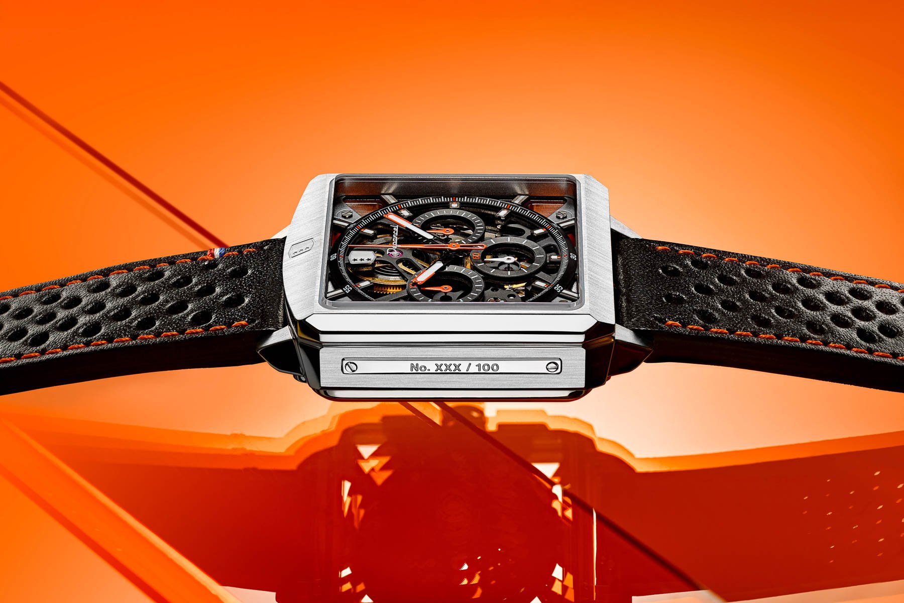 Depancel Serie-R Chronograph Skeleton side view