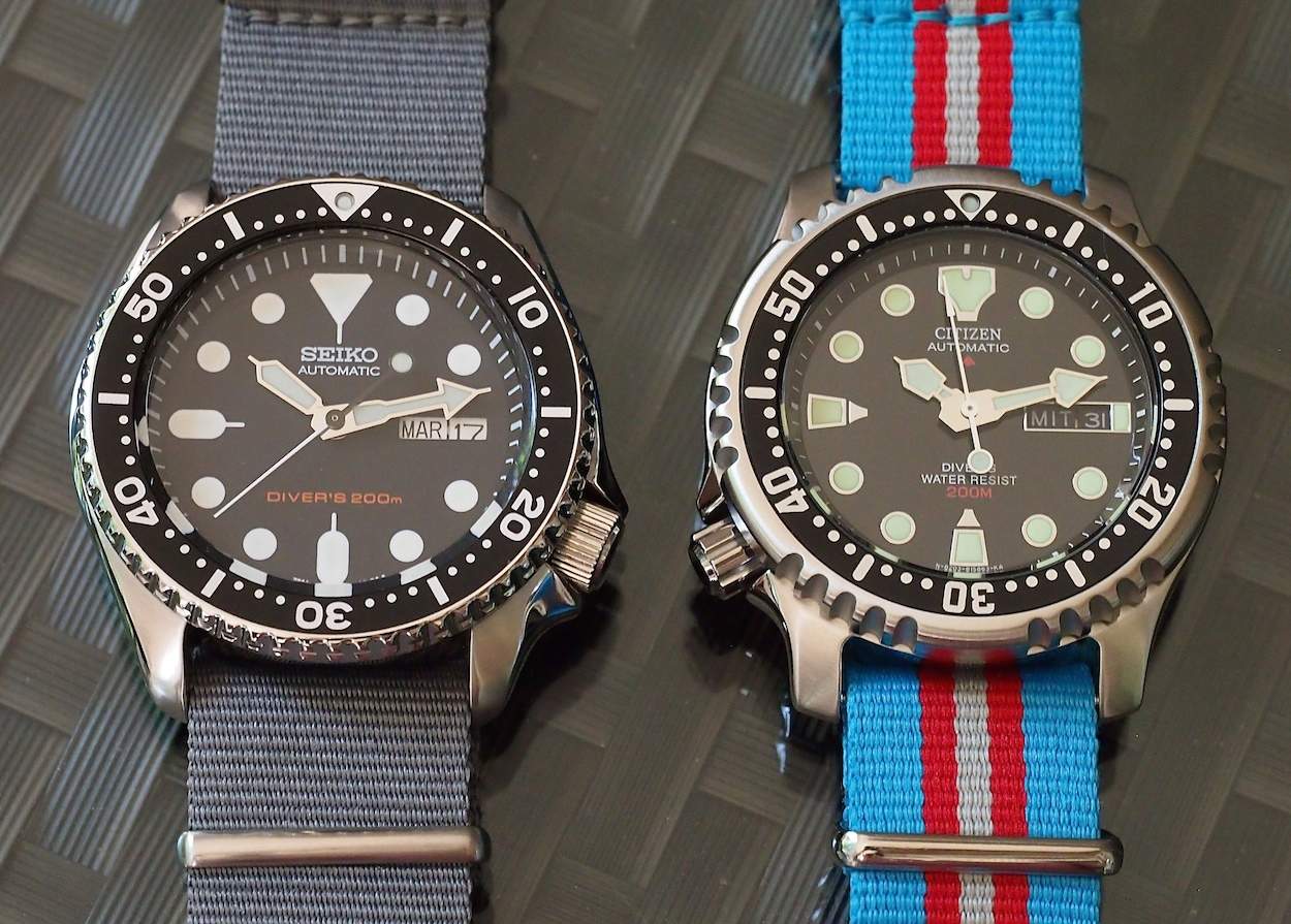 Airco Renovatie telefoon Summer Special: Seiko SKX007 vs Citizen NY0040