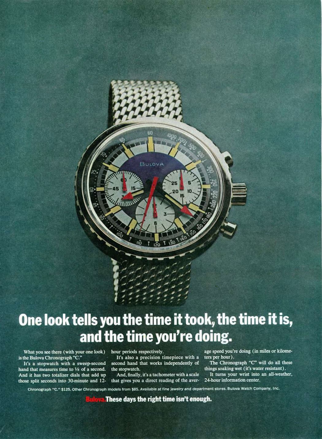 The original Bulova Stars and Stripes advertisement