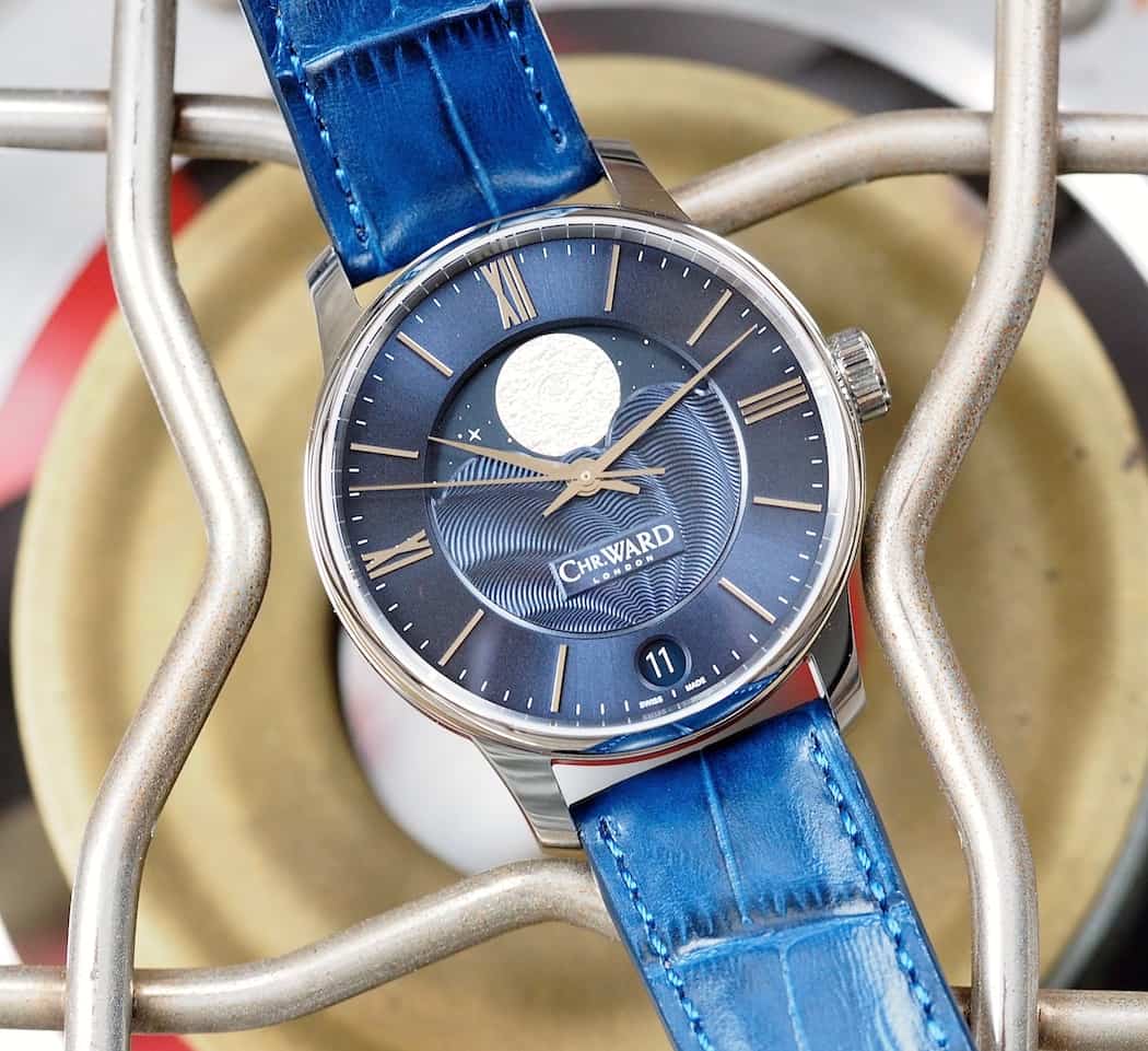 Christopher Ward C9 Moonphase dial plays to different lights