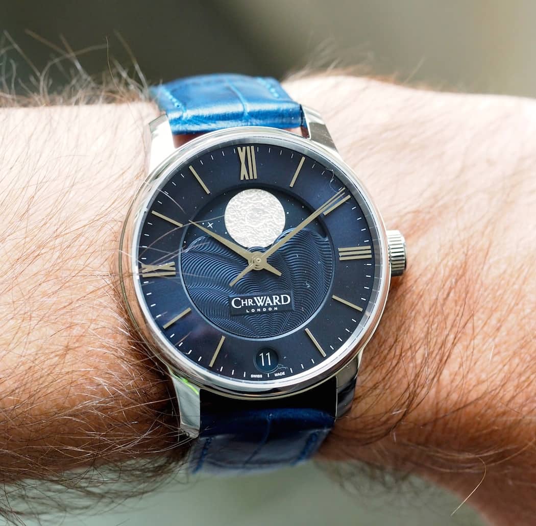 The Christopher Ward C9 Moonphase wears nicely on the wrist