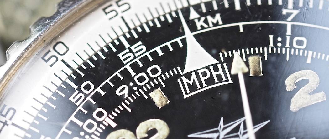 Look at the serifs on "MPH" on the Breitling 809 Cosmonaute dial!