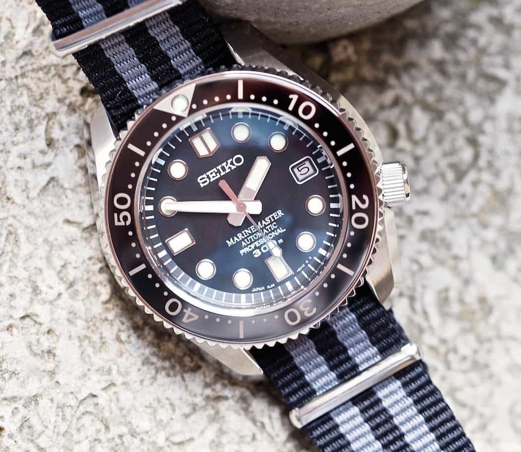The Seiko MM300 features a deeply set dial...take a look at the steep inner bezel