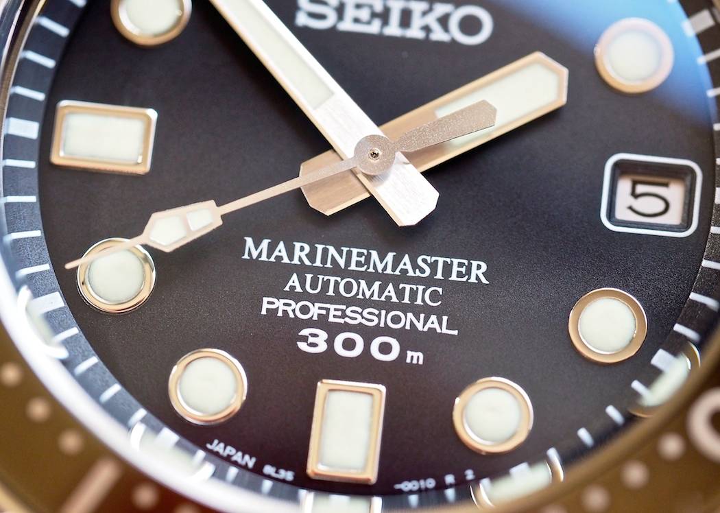 Just look at the quality of the Seiko MM300 dial - it's flawless
