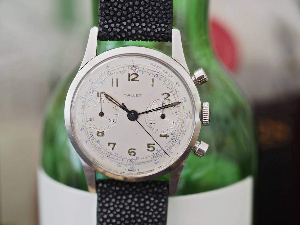 Gallet Multichron 45 nice long lugs