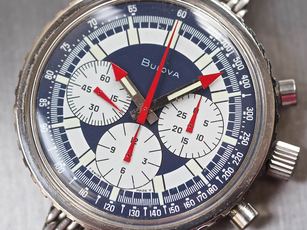 Bulova Stars and Stripes dial close-up