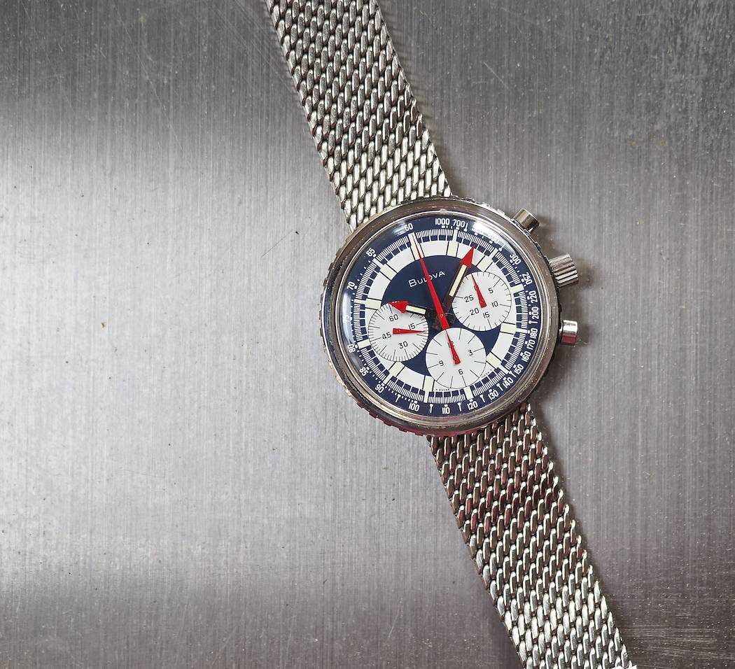 When taken in from a distance, the Bulova Stars and Stripes is really an attractive watch