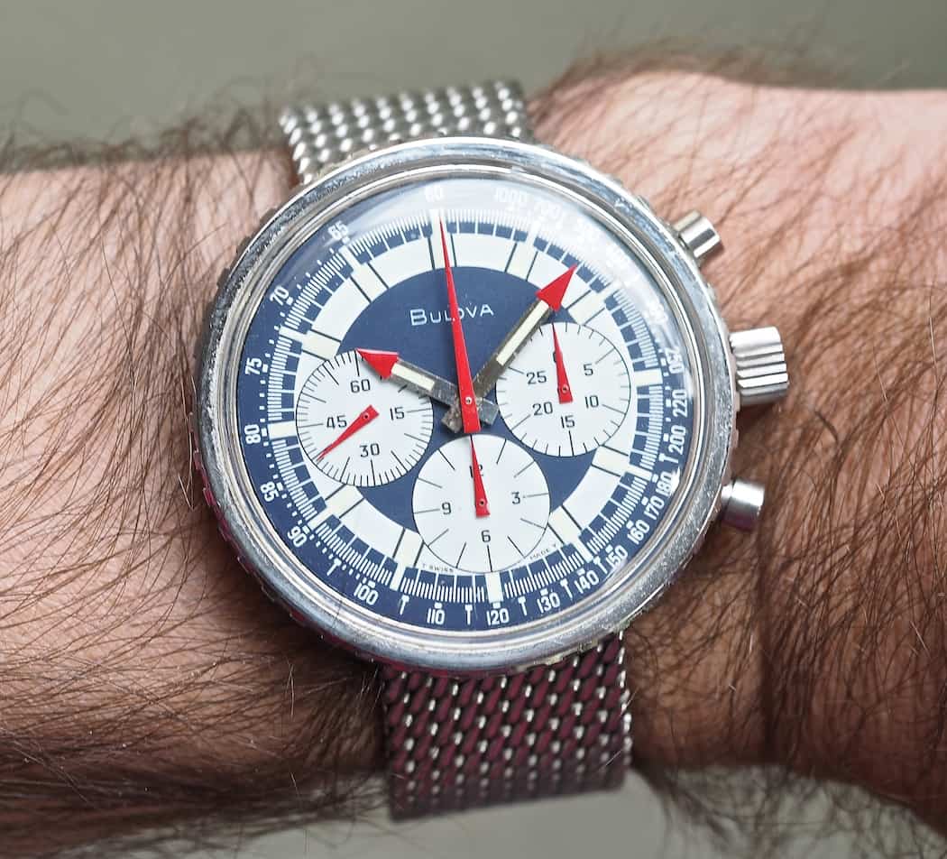 The Bulova Stars and Stripes on the wrist