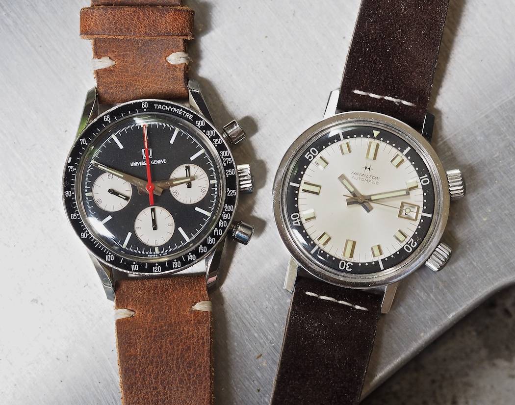36mm can be powerful...here are 2 examples, the Universal Geneve Compax and the Hamilton 600