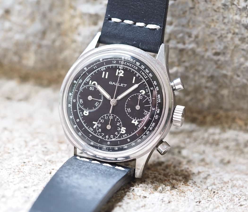 The Gallet Multichron 12 in black