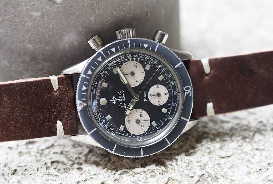 The thickly applied tritium on the Zodiac Sea-Chron still glows for 20-30 after seeing bright light