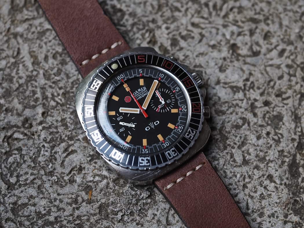 Details abound on the Roamer Stingray Chrono Diver