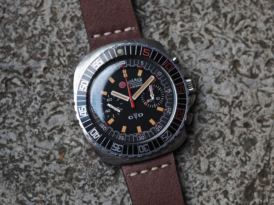 Casting the Roamer Stingray Chrono Diver as a simple c-case 70's chrono would be a real mistake as there is so much more happening here