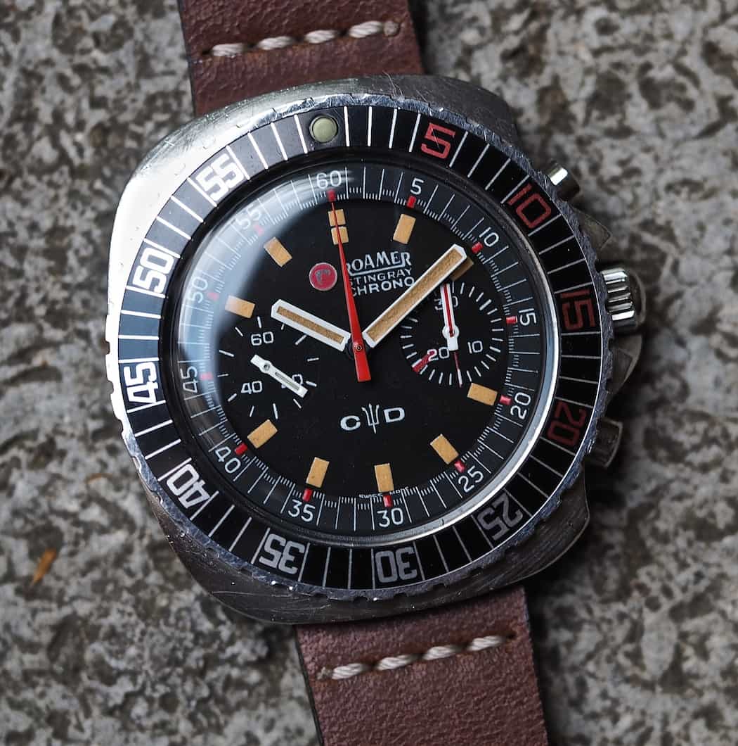 Look at the patina on this Roamer Stingray Chrono Diver