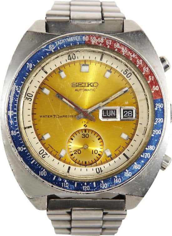 Col. Pogue's original Seiko 6139-6002 as sold in 2008 for roughly $6000