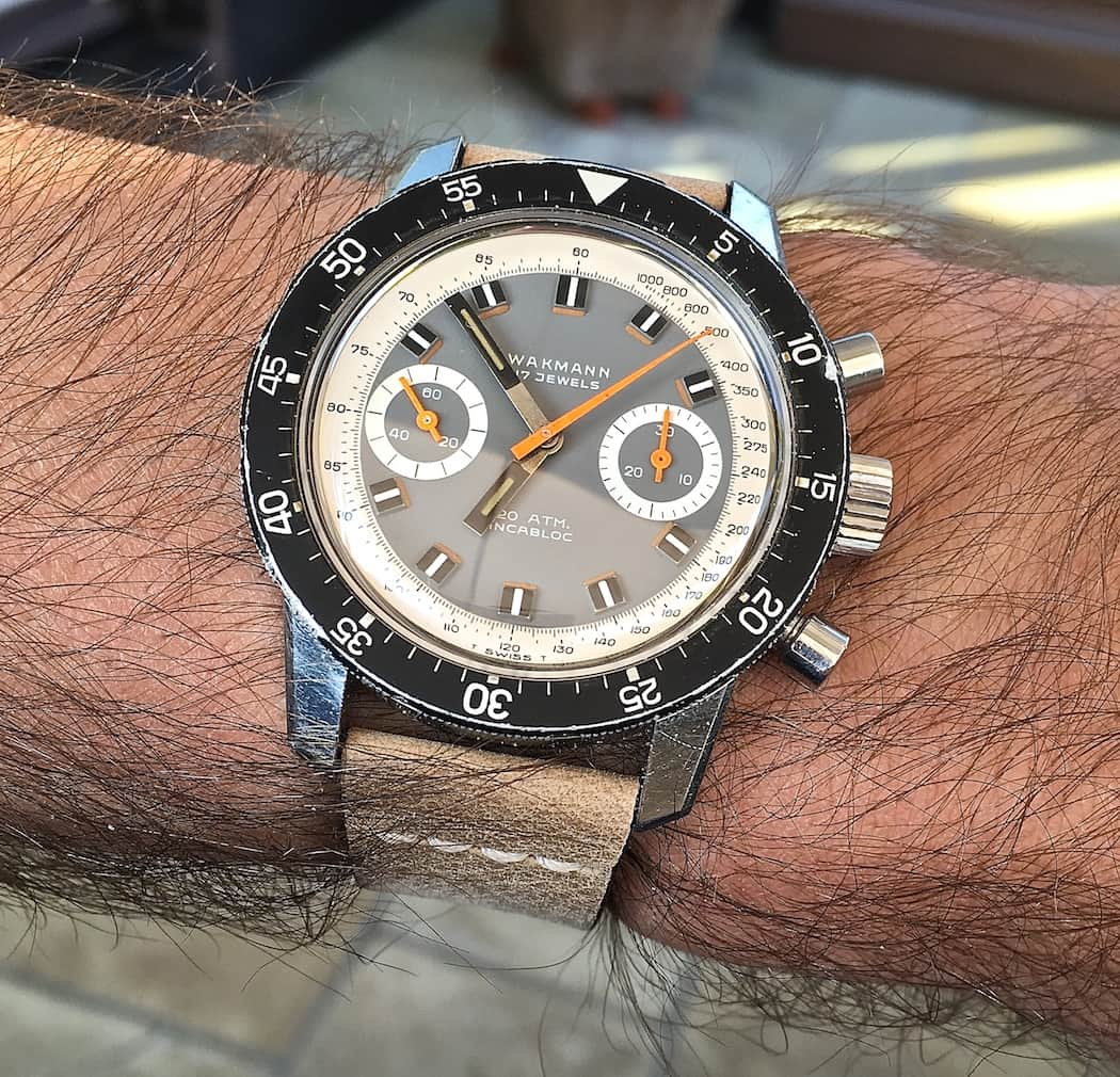 The Wakmann Big Boy on the wrist